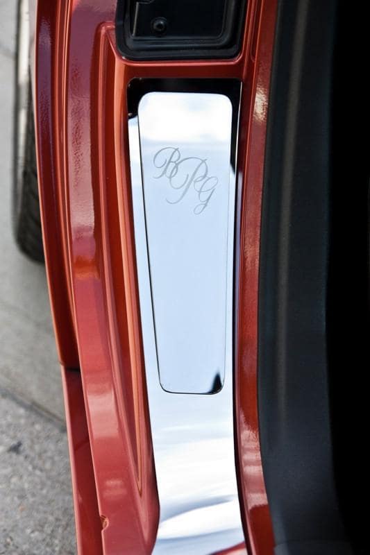 C6 Corvette Polished Stainless Steel Vanity Plates w/ Personalized Monogram Etching