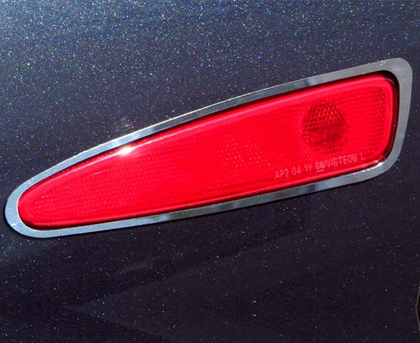 C6 Corvette | Side Marker Light Bezels | Polished Stainless Steel | 4 pc | 2006-2013