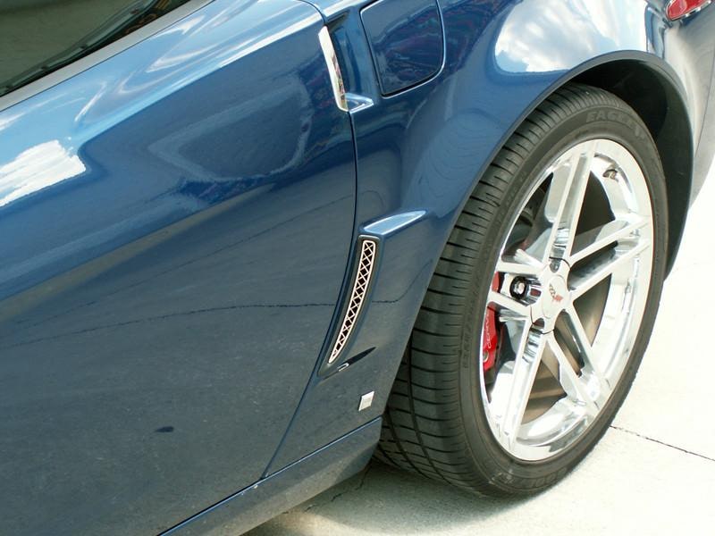 C6 Corvette Z06 / Grand Sport / ZR1 | Rear Side Vent Grilles | Laser Mesh | 2 pc