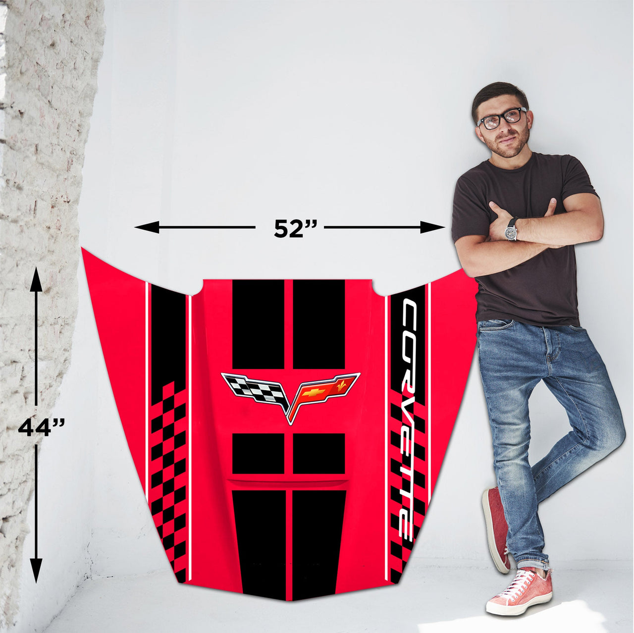 corvette-c6-car-hood-wall-decor-american-made-american-steel-3-sizes