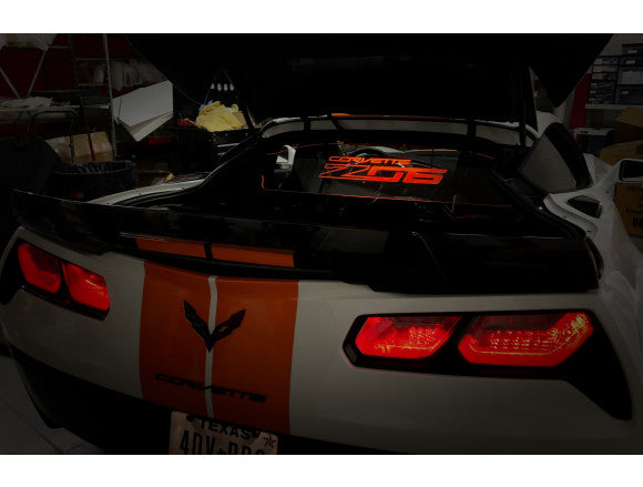 C7 Corvette Targa Top / Coupe Wind Restrictor Glow Plate