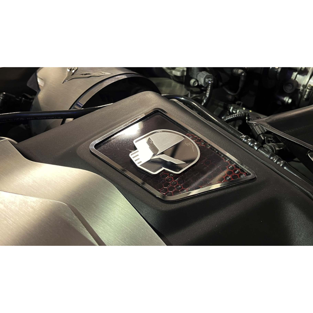 C7 Corvette GM Performance Air Intake Jake Skull Dress Up Piece - Stainless Steel