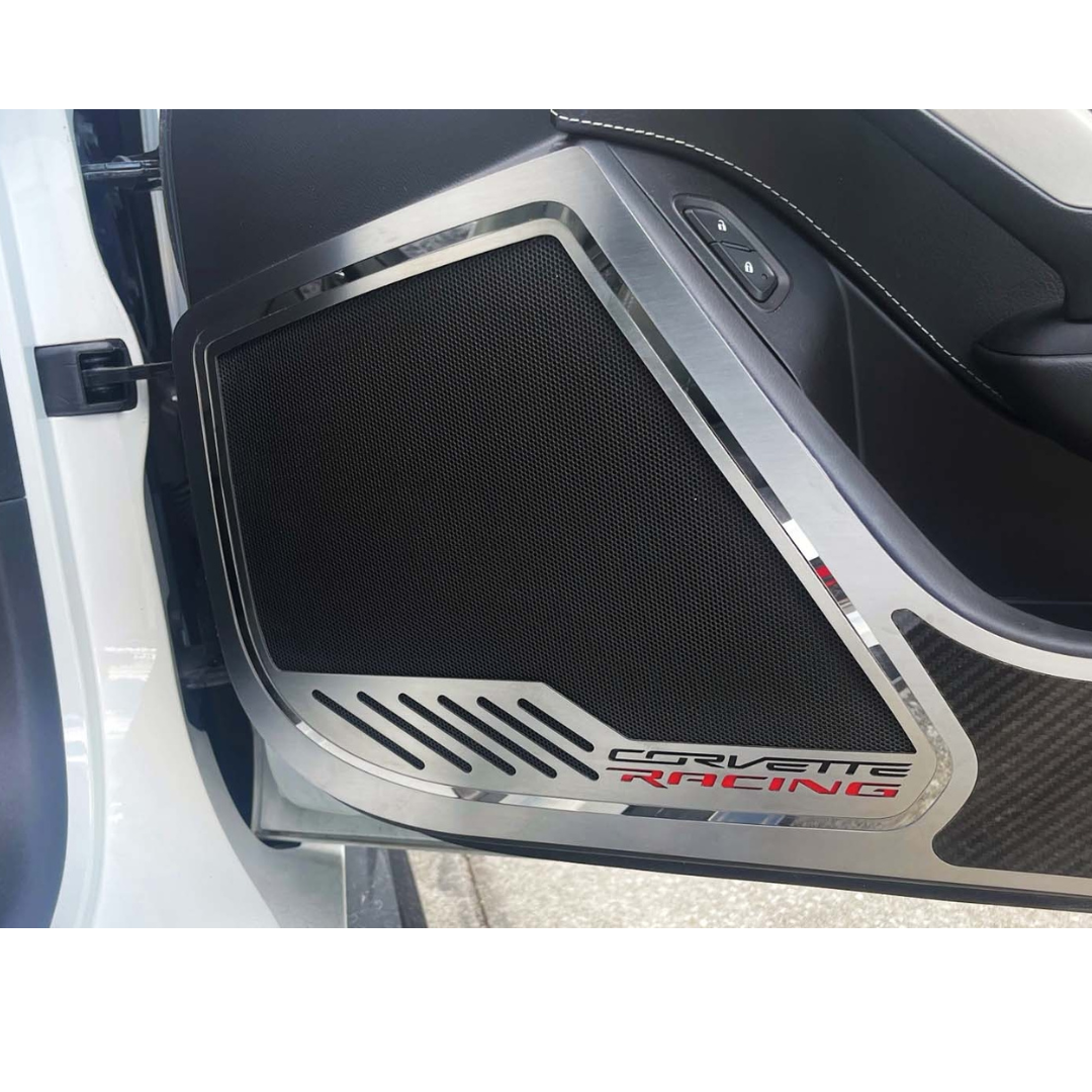 C7 Corvette Stingray Door Speaker Trim Rings - Corvette Racing