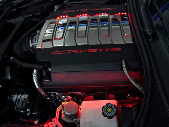 C7 Corvette Stingray LED Fuel Rail Cover Illumination Kit