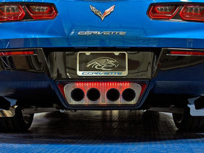 C7 Corvette Stingray | Perforated Illuminated Exhaust Filler Panel