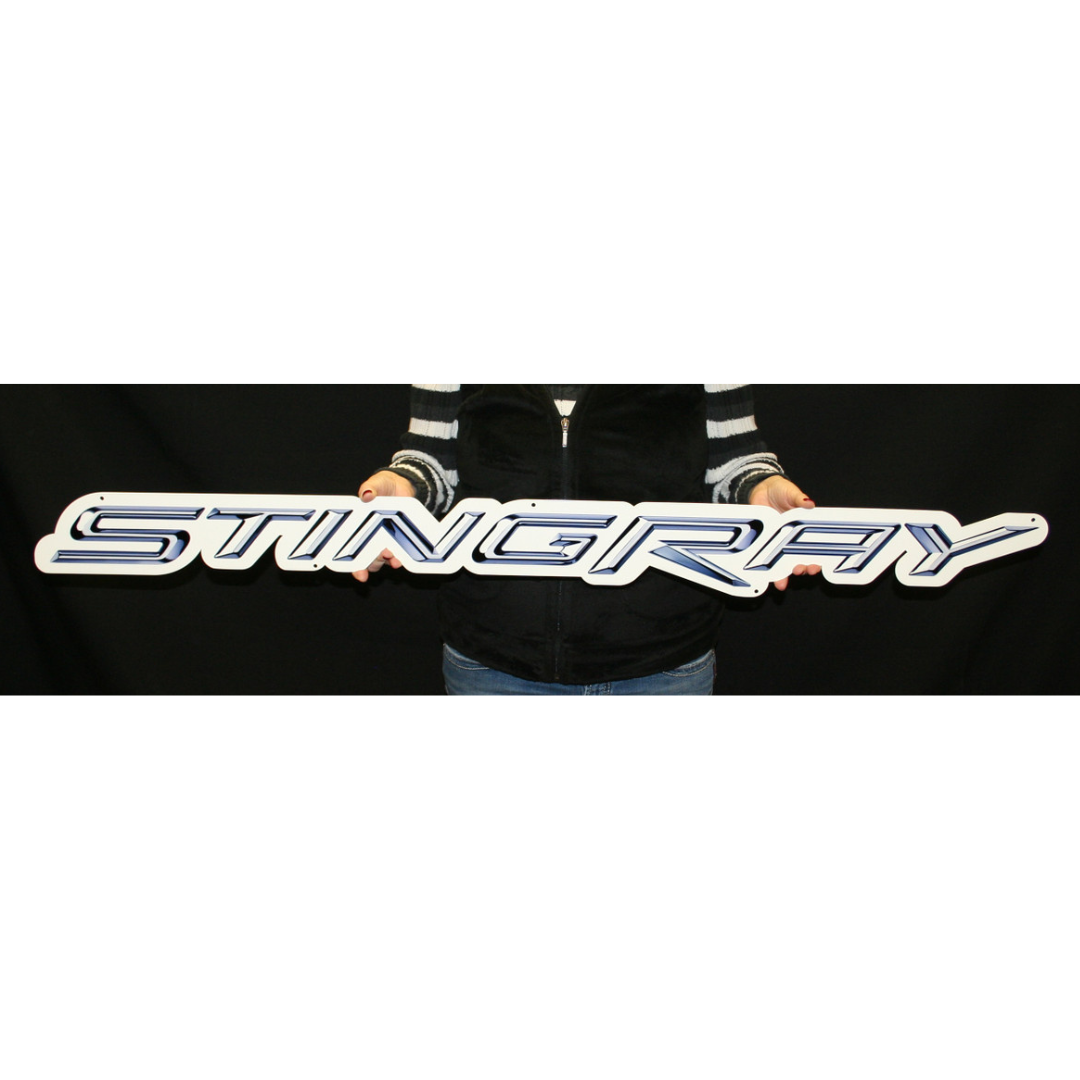 corvette-stingray-script-steel-sign