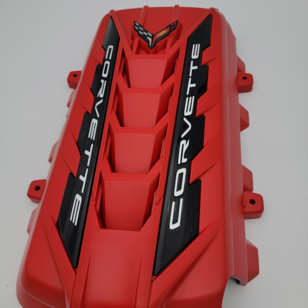 C8 Corvette Torch Red Engine Cover Corvette Store Online