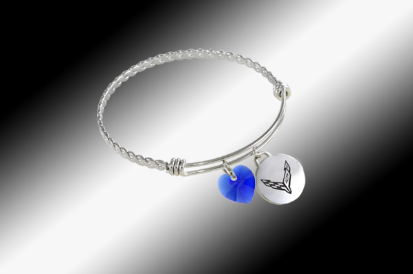 c8-corvette-twisted-bangle-charm-bracelet