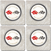 corvette-c1-crossed-flags-stone-coaster-bundle-set-of-4