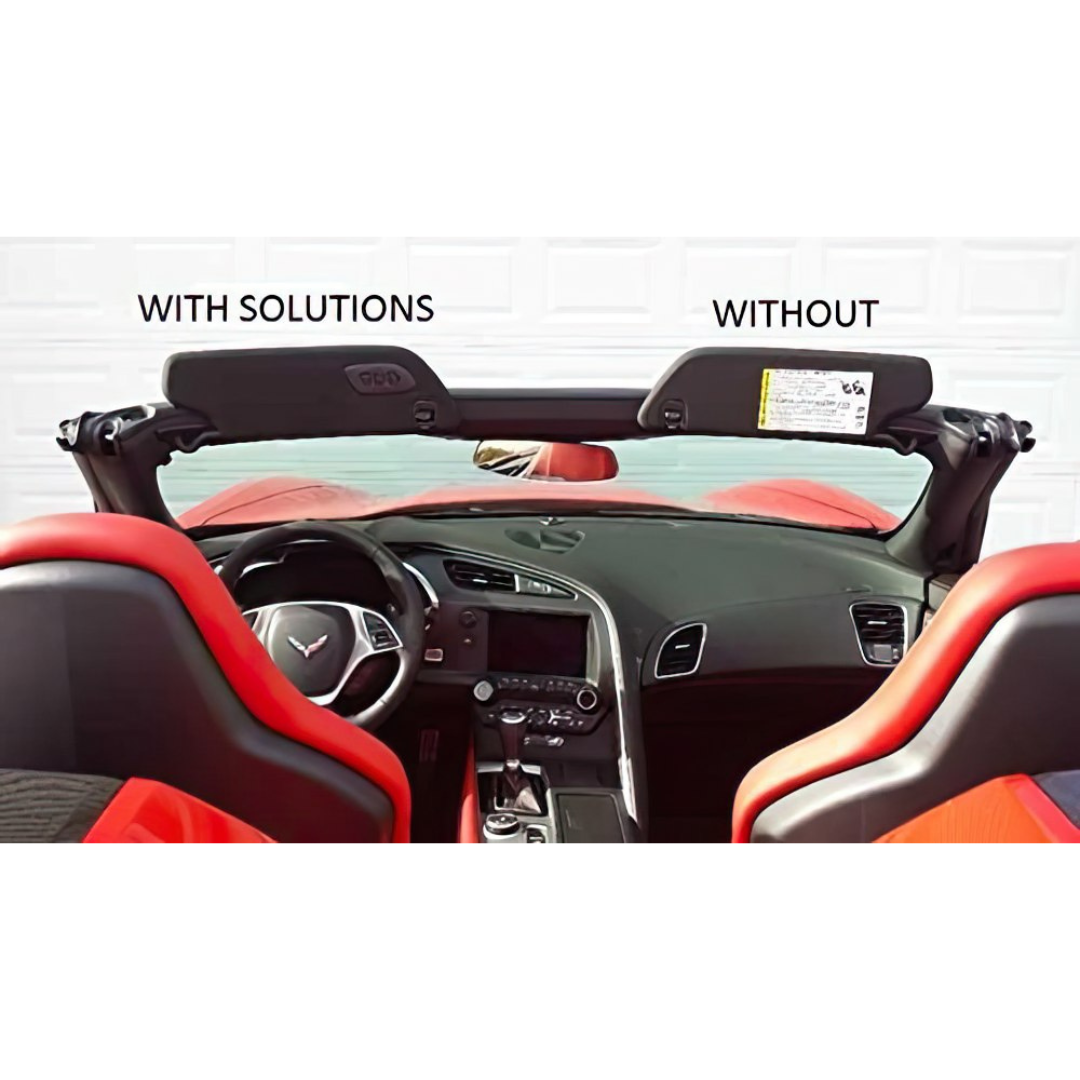 thumbnail image 2 of C7 Corvette Z06 Visor Warning Cover Decals - Black - Set Of 2 By West Coast Corvette 2 of 6