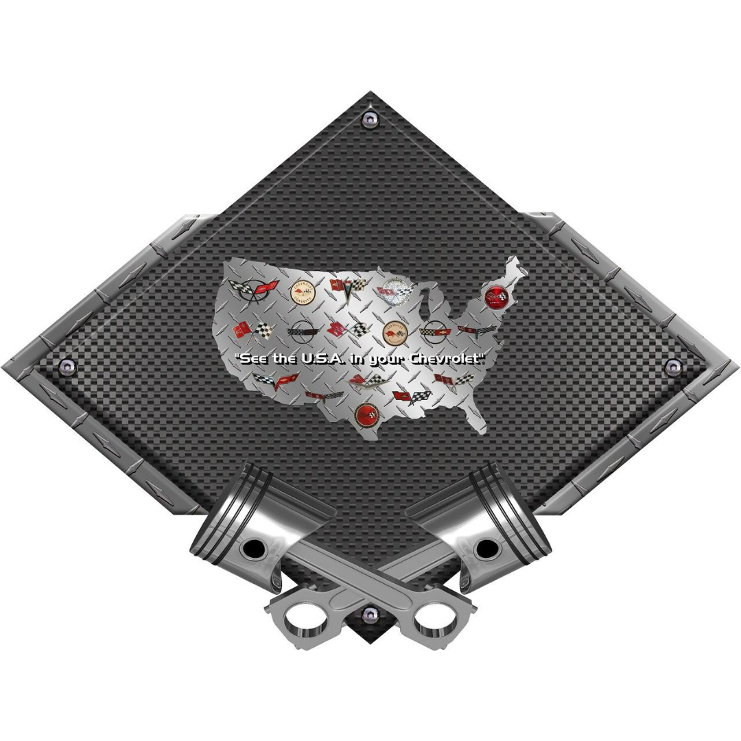 corvette-united-states-black-diamond-cross-pistons-steel-sign