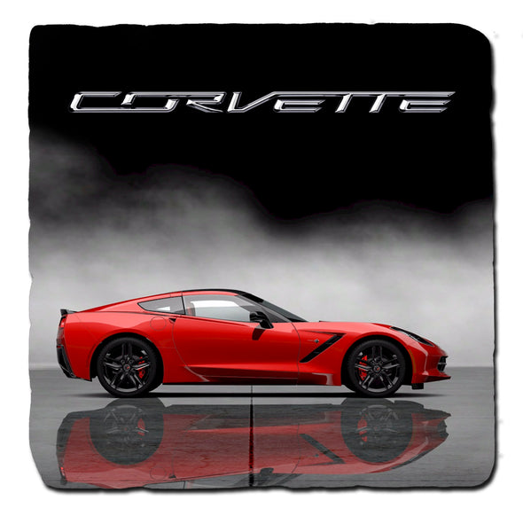 C7 Corvette Stingray 2014 Stone Coaster Bundle - Set of 4