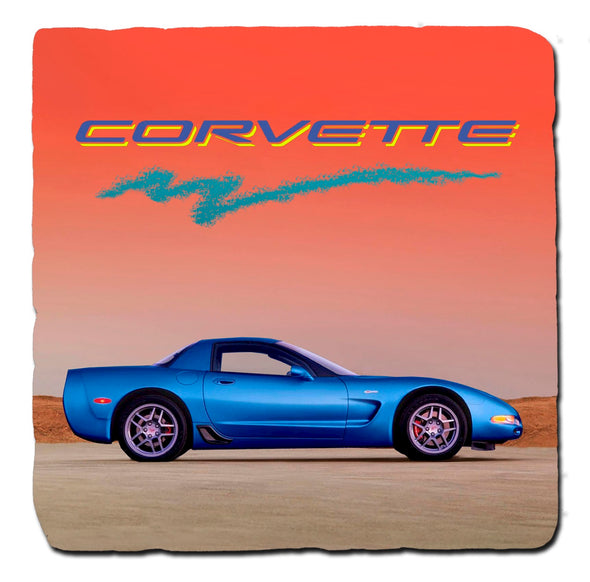C5 Corvette Stone Coaster Bundle - Set of 4