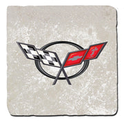 corvette-c5-crossed-flags-stone-coaster-bundle-set-of-4