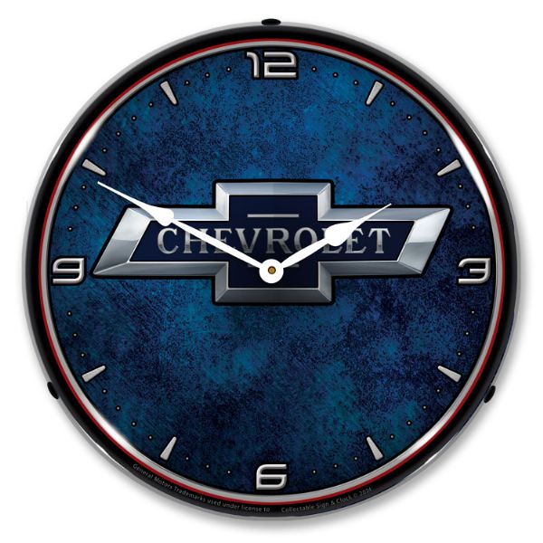 Chevrolet Bowtie 100th Anniversary Clock-GM24021531-corvette-store-online