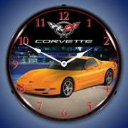 c5-corvette-millennium-yellow-clock-gm24031550-corvette-store-online