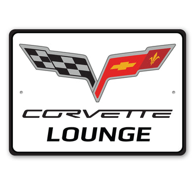 C6 Corvette Lounge - Aluminum Sign