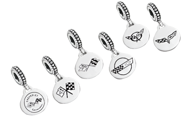 C1-C6 Corvette Pandora-Style Dangle Bead Charms