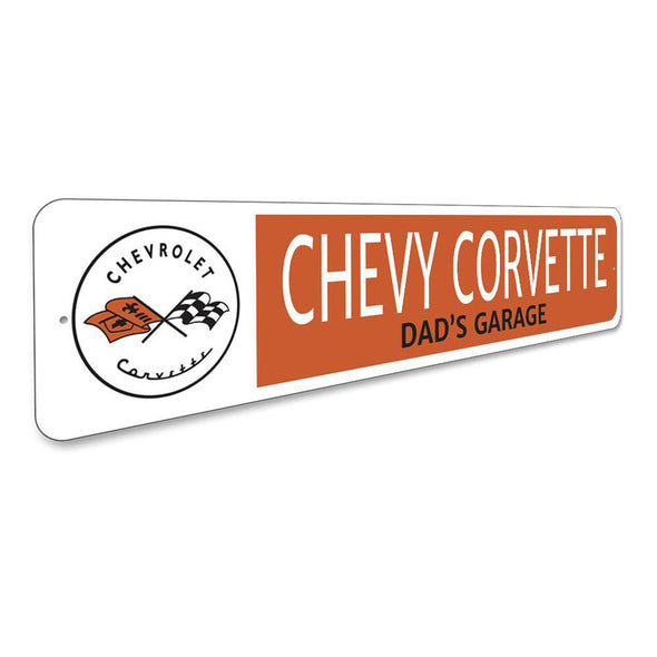 Personalized C1 Chevy Corvette Garage Name Sign