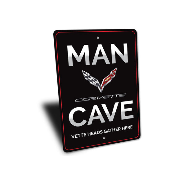 C7 Corvette Man Cave Sign - Aluminum Sign