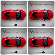 next-generation-c8-corvette-stingray-top-view-stone-coaster-bundle-set-of-4
