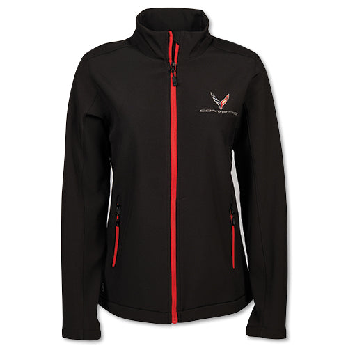 corvette-ladies-c8-matrix-soft-shell-jacket