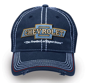 Vintage Chevrolet Bowtie Frayed Hat / Cap