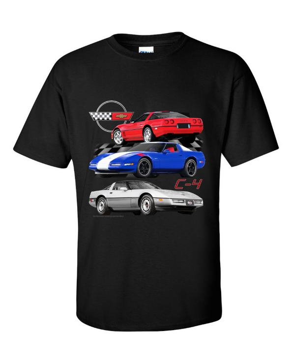 C4 Corvette Trio T-Shirt and Hat Bundle