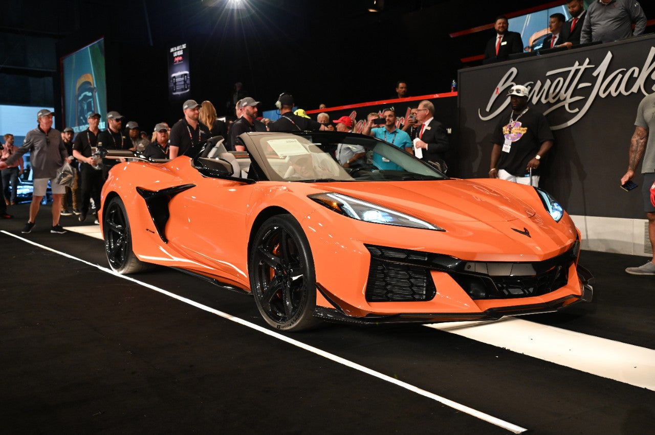 FIRST RETAIL PRODUCTION 2023 CORVETTE Z06 CONVERTIBLE RAISES $1 MILLION FOR TMCF