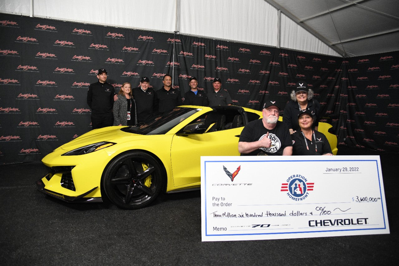 FIRST 2023 CORVETTE Z06 RAISES $3.6 MILLION FOR OPERATION HOMEFRONT