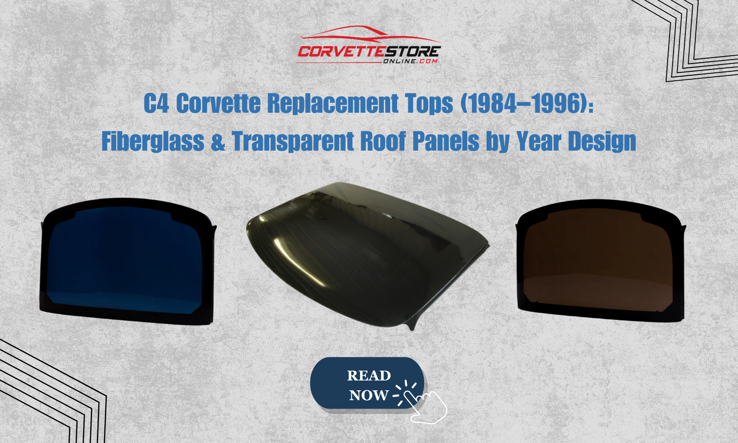 C4 Corvette Replacement Tops (1984–1996): Fiberglass & Transparent Roof Panels by Year Design
