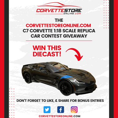 The CorvetteStoreOnline.com C7 Corvette 1:18 Scale Replica Car Contest Giveaway