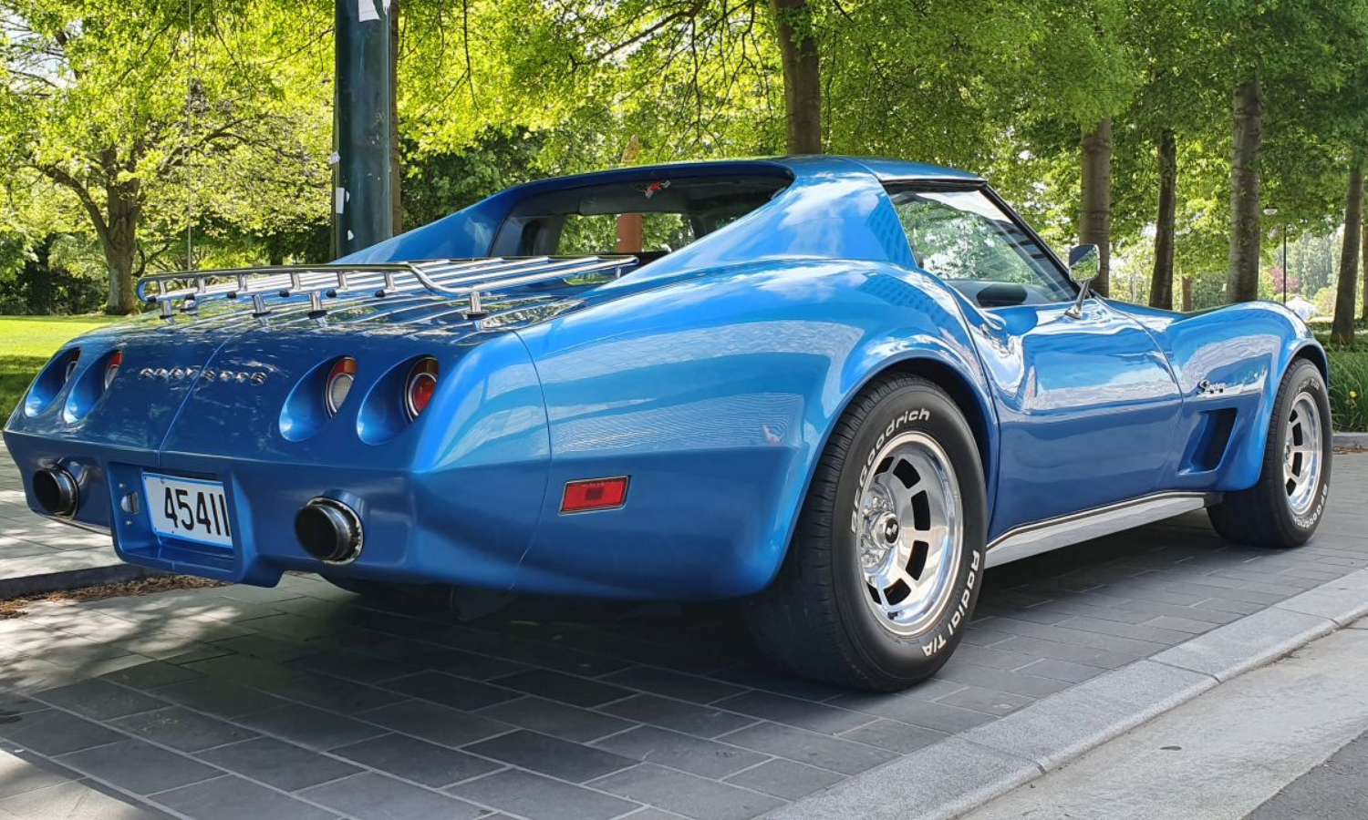 Alec Beange's 1974 Corvette Medium Blue C3 Stingray