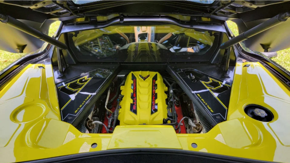 Classic Trim Customs Engine Covers for the C8 Corvette: Custom Painted, HTC Carbon & More