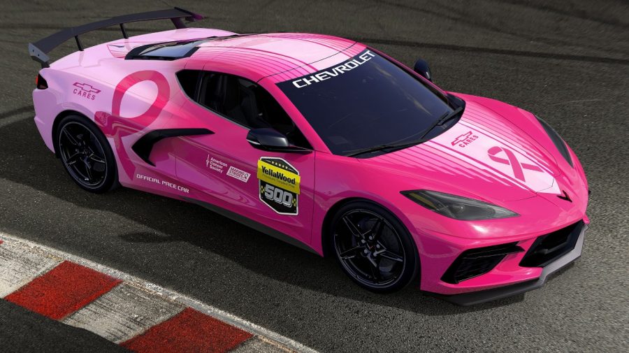 Pink Chevy Cares Corvette Stingray pace car
