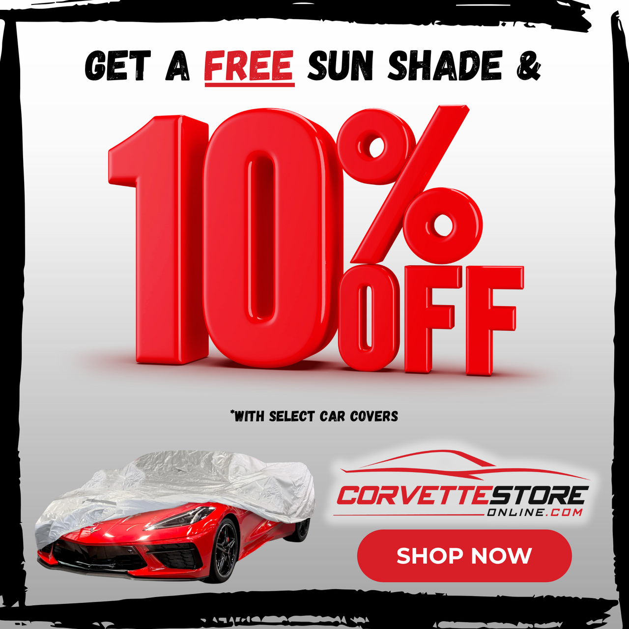 August Promotion: 10% Off & Free Sun Shade