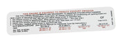 1969-1969 Corvette Label. Emission 300,350 Horsepower - CA-0221-Corvette-Store-Online