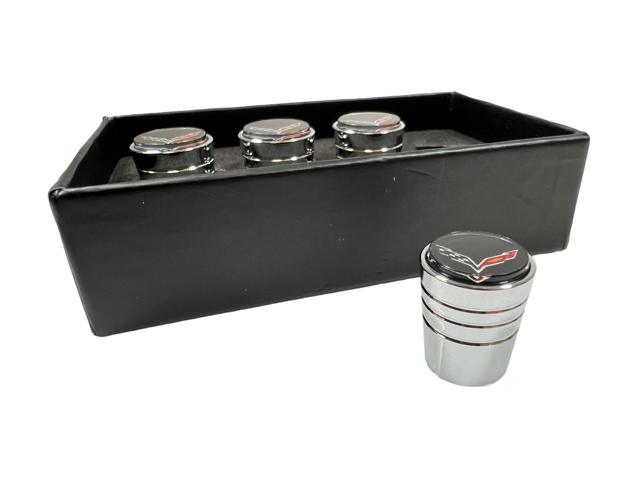Chevrolet Corvette C7 Chrome Tapered Valve Stem Caps