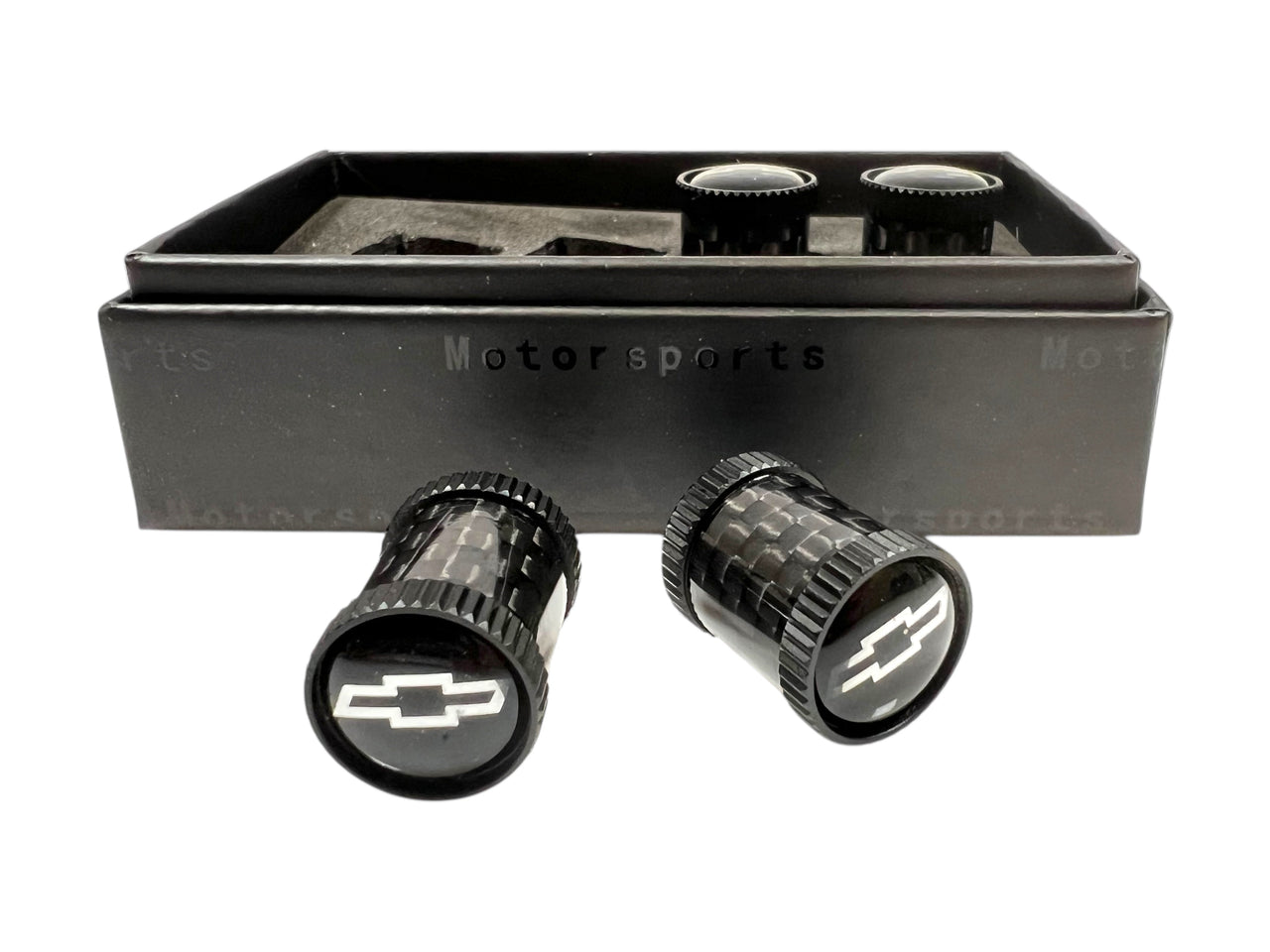 Chevrolet Carbon Fiber Valve Stem Caps