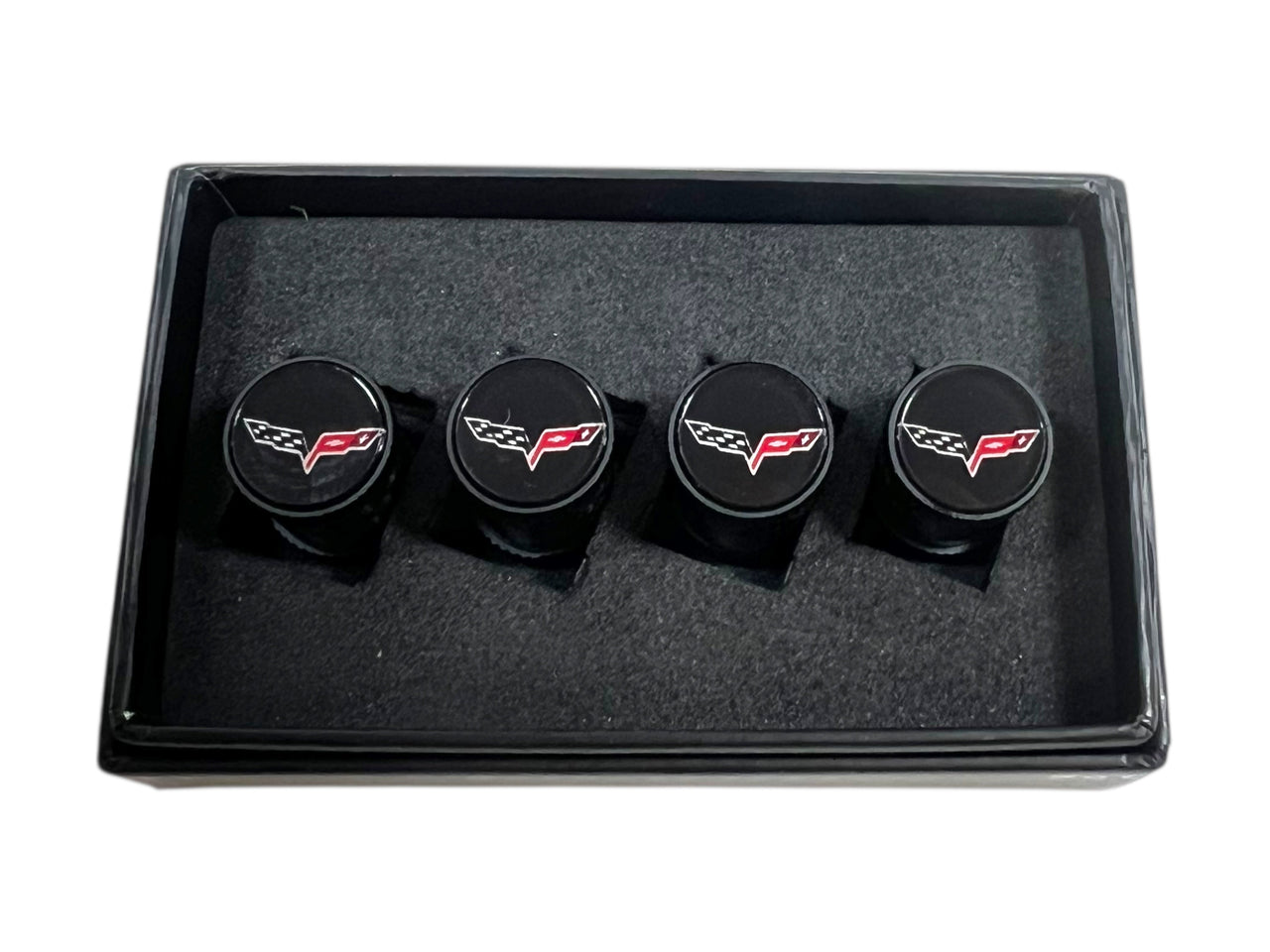 Chevrolet Corvette C6 Carbon Fiber Valve Stem Caps