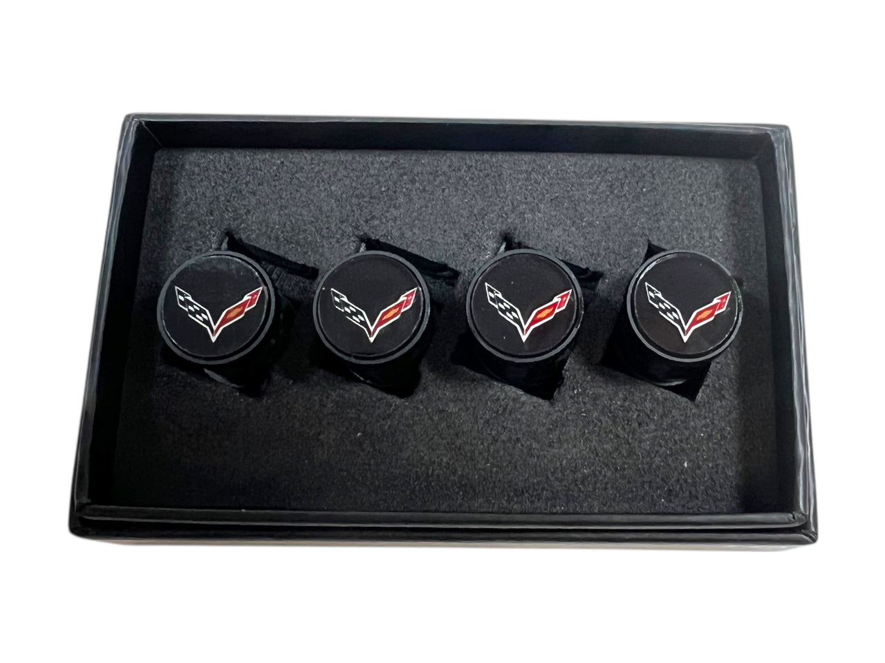 Chevrolet Corvette C7 Carbon Fiber Valve Stem Caps