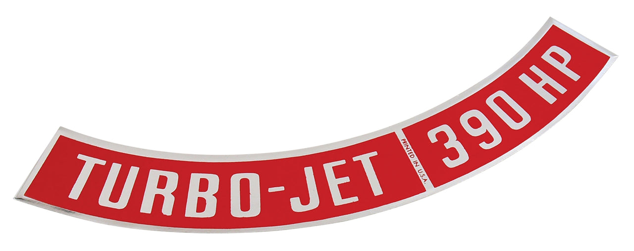 1966-1970 Corvette Decals. Air Cleaner 390 - CA-0423-Corvette-Store-Online