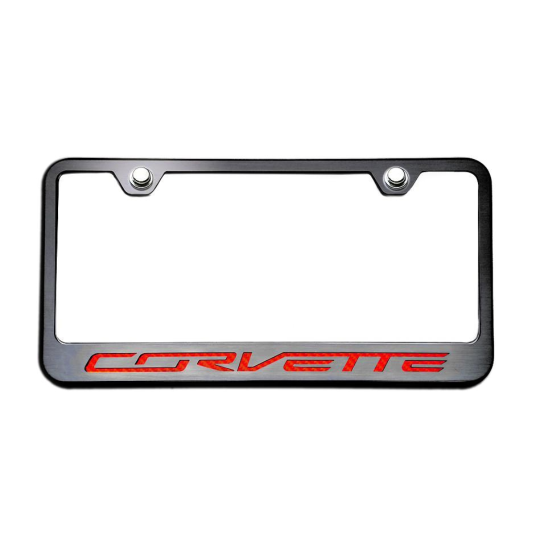 C7 Corvette License Plate Frame | Corvette Lettering