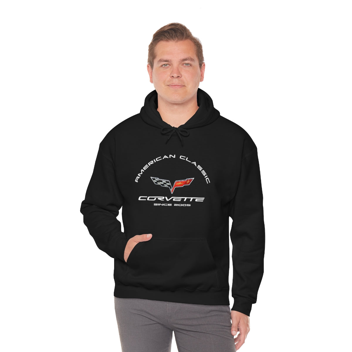 C6 Corvette Heavy Blend Hooded Sweatshirt