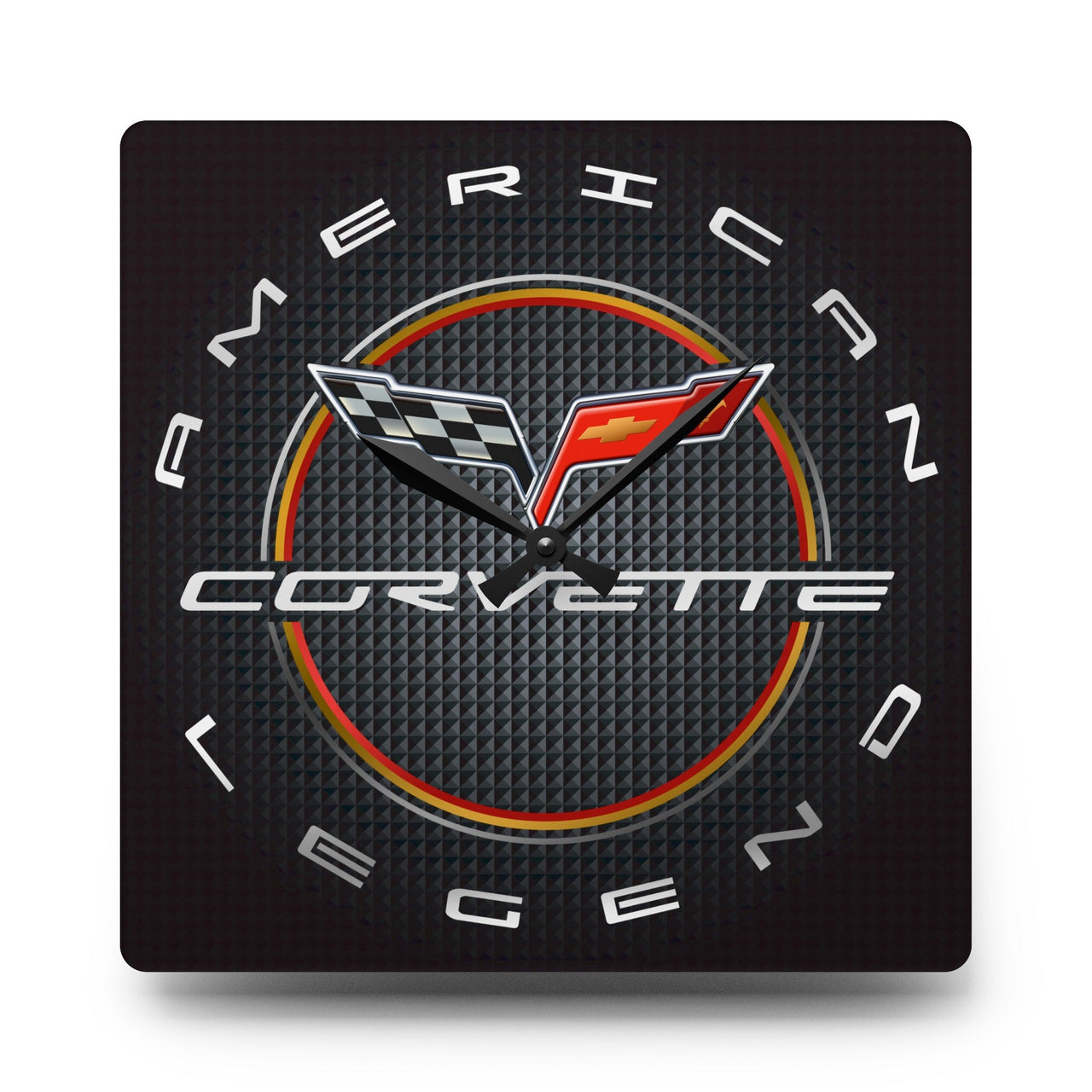 C6 Corvette Acrylic Wall Clock: Round or Square