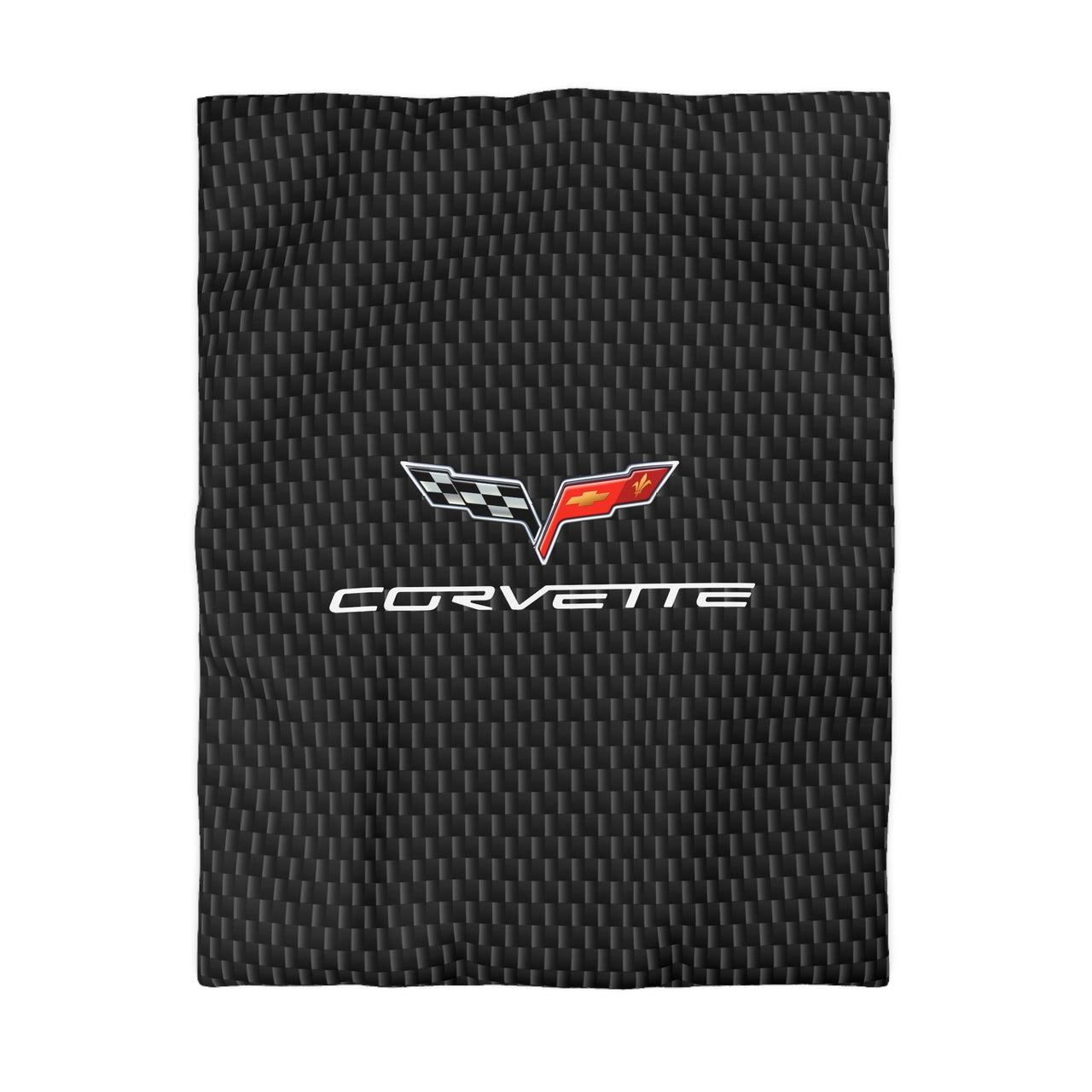 Corvette C6 Black Microfiber Carbon Duvet Cover – Sleek Style for Car Lovers