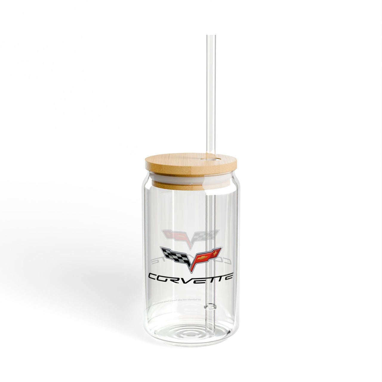 Corvette C6 16oz Clear Plastic Sipper – Corvette Script & C6 Logo