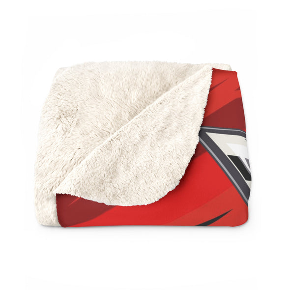 Personalized C5 Corvette Racing Decorative Diagonal Pattern Sherpa Blanket