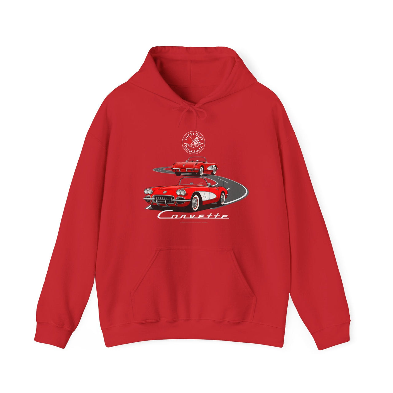 C1 Corvette Dual View Cotton Blend Hooded Sweatshirt