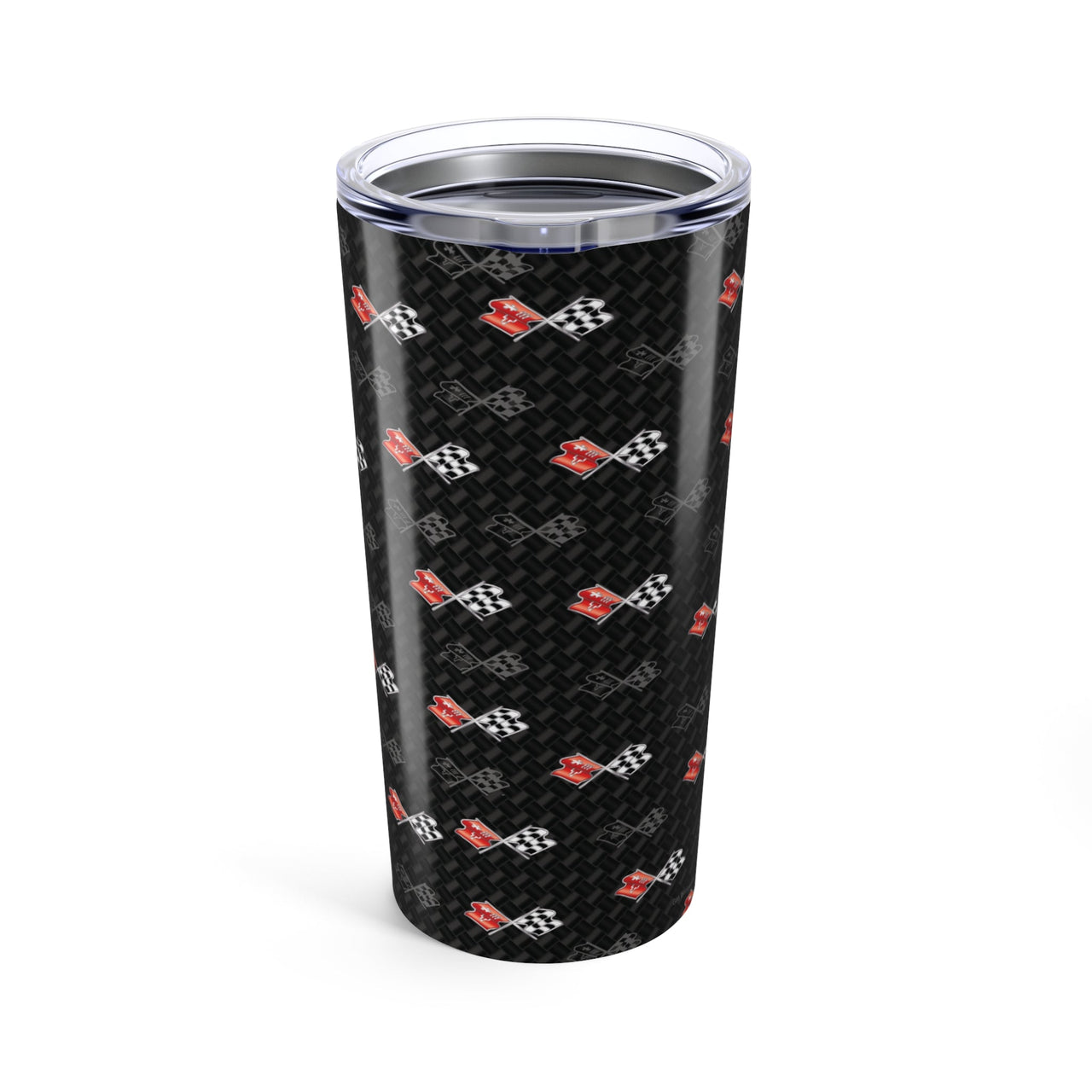 Corvette C3 Logo Toss  Pattern Carbon Tumbler 20oz